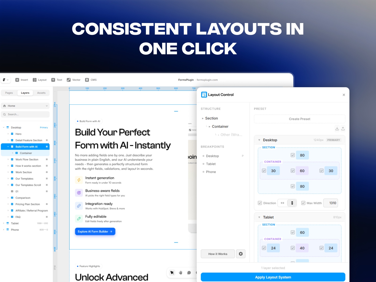 Layout Control