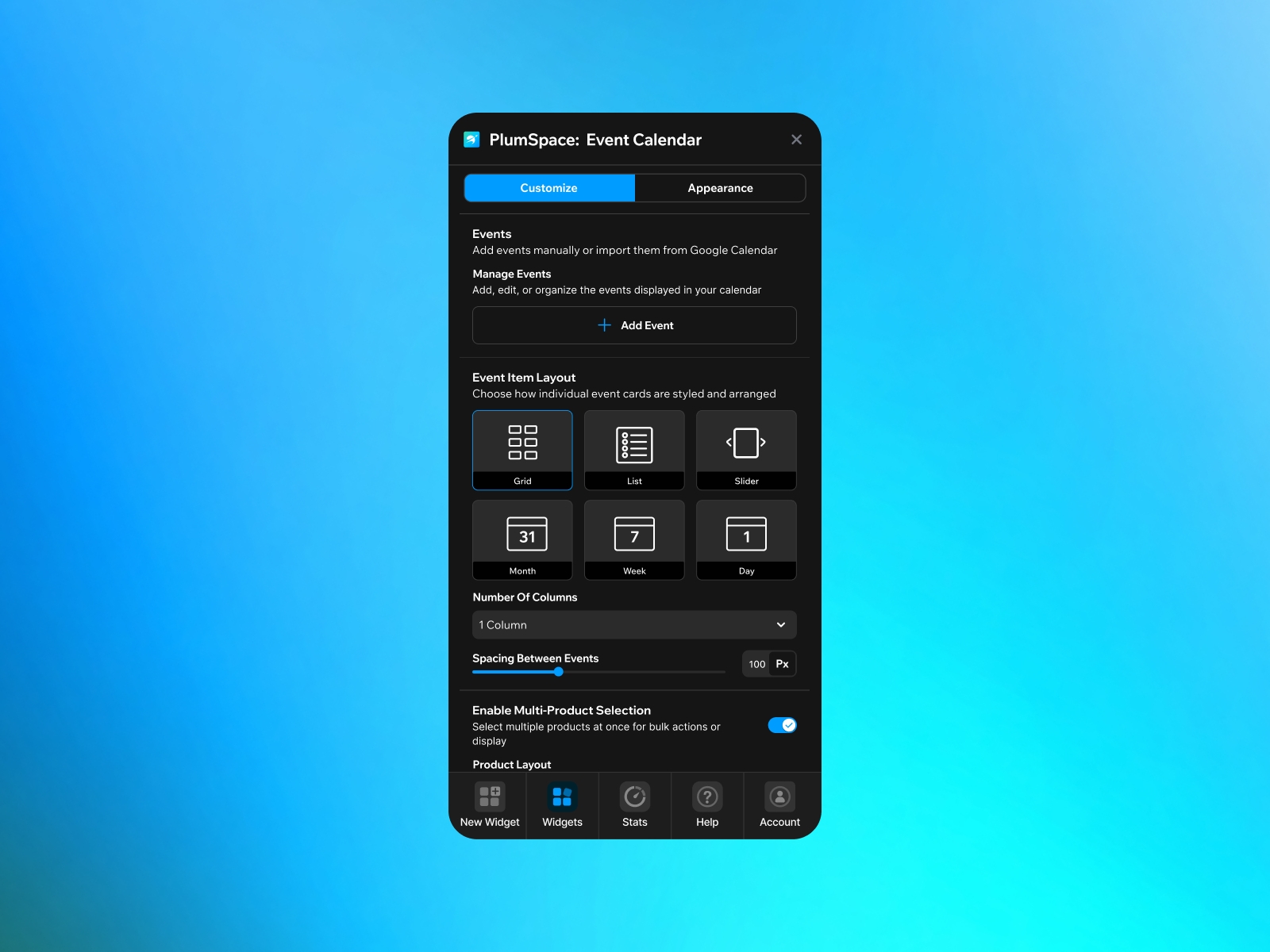 PlumSpace: Event Calendar