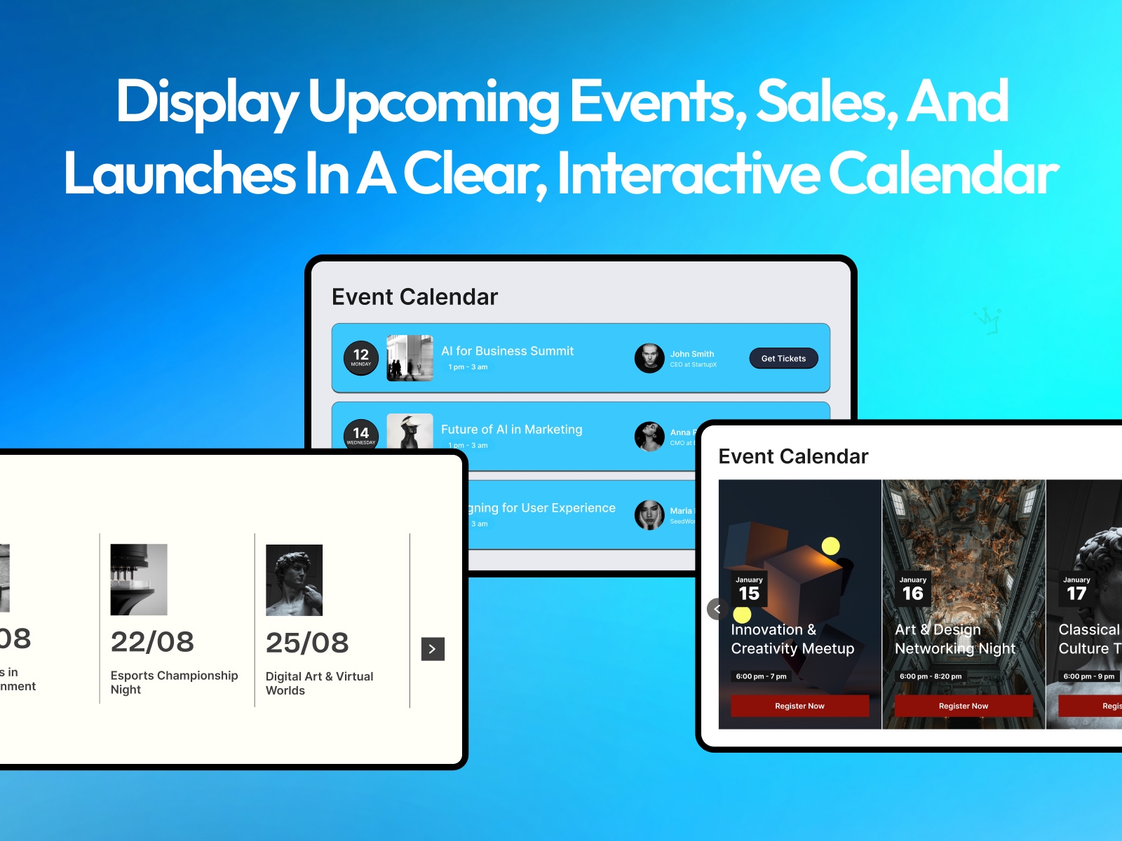 PlumSpace: Event Calendar