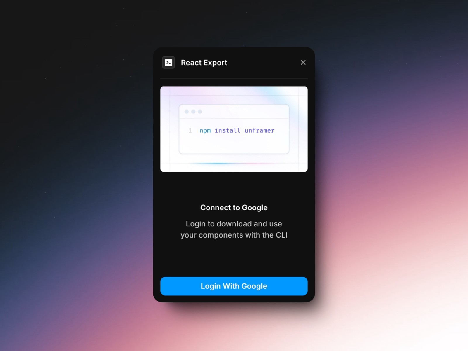React Export