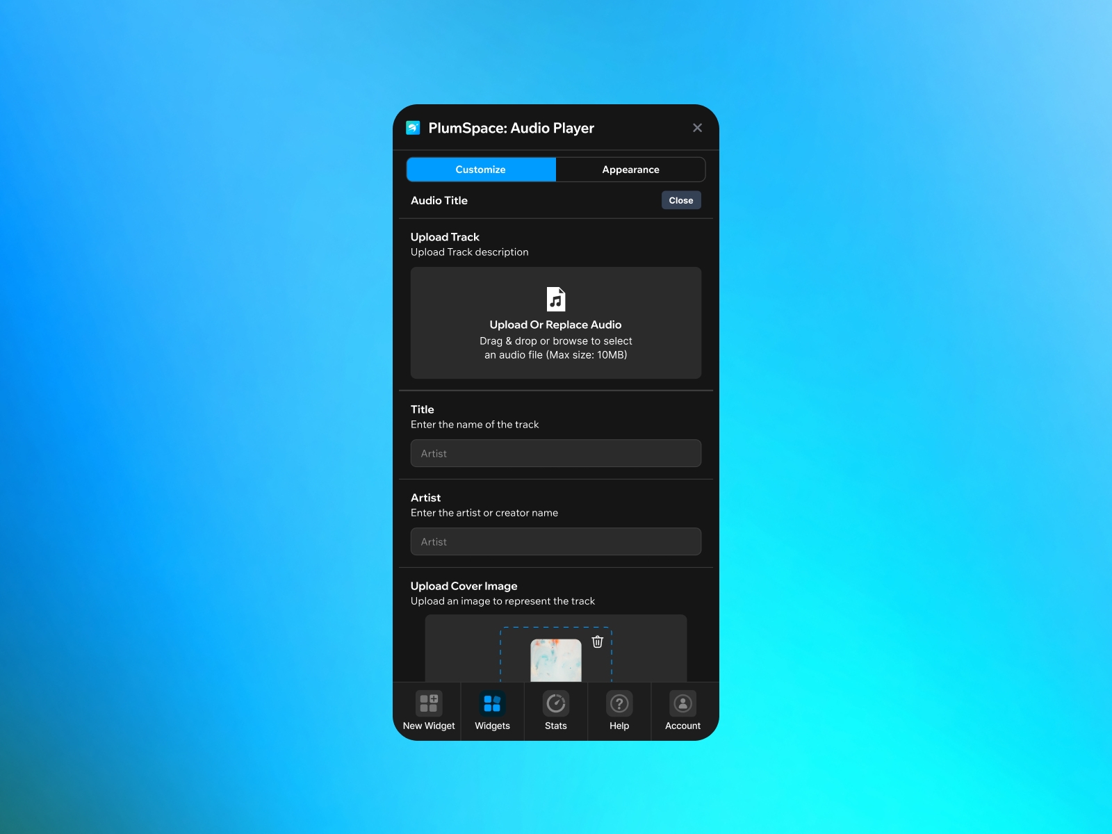 PlumSpace: Audio Player