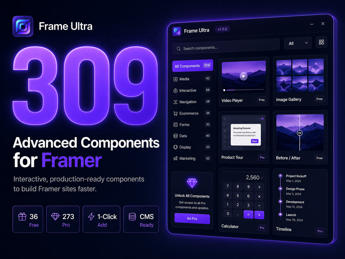 Frame Ultra - Large Components Library