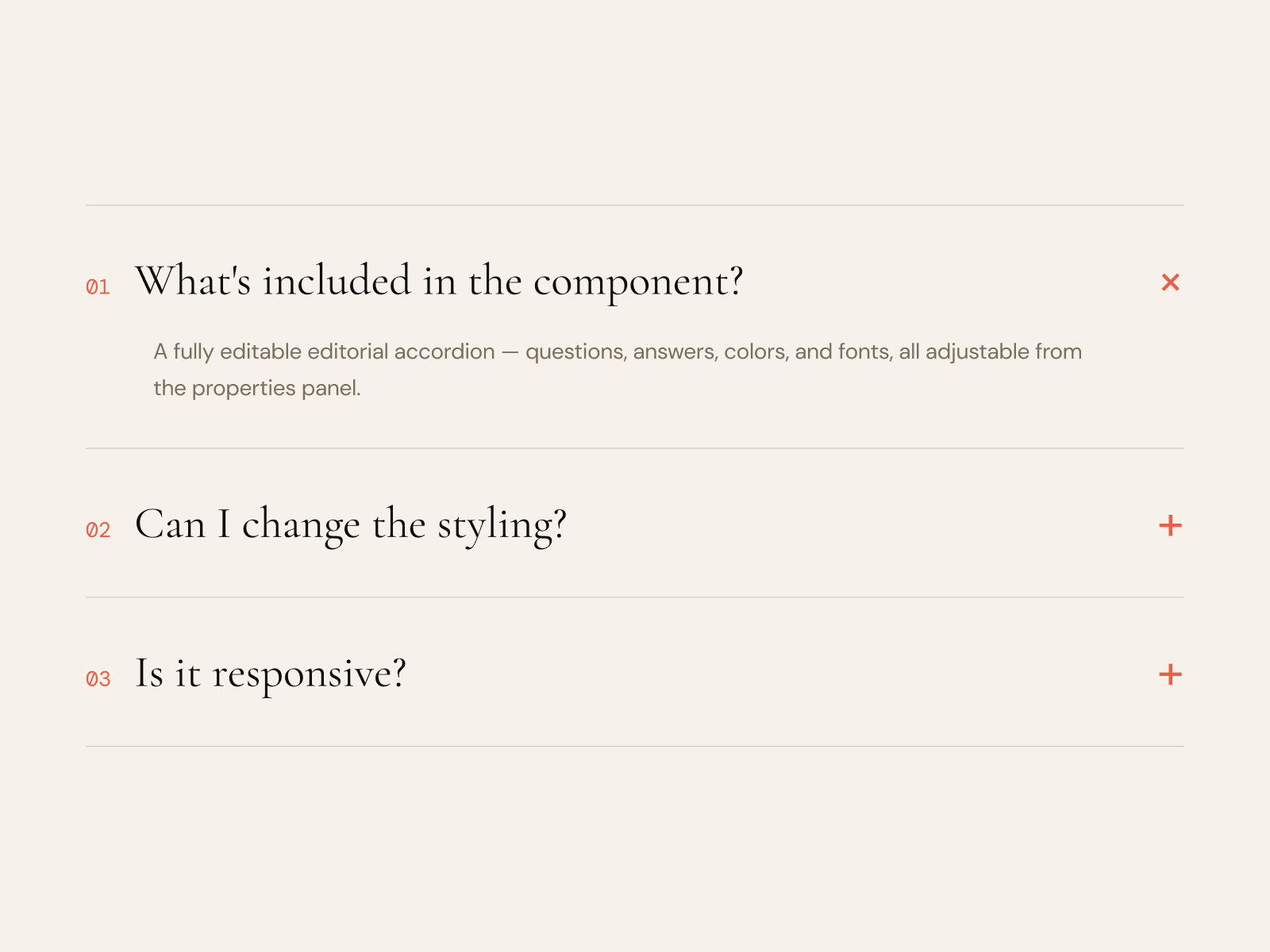 NR — FAQ Accordion